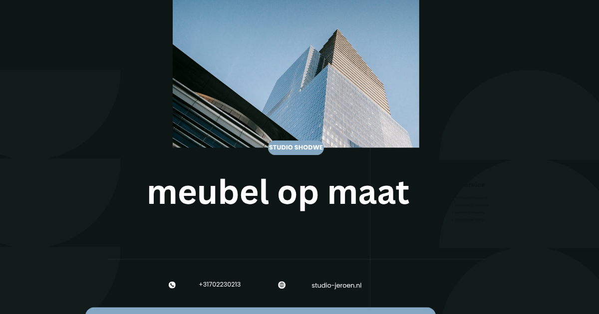 meubel op maat