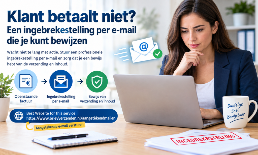 aangetekende e-mail versturen
